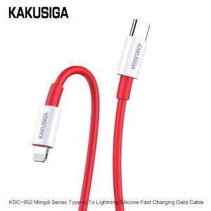 KSC-952 MINGDI PD20W Sillicone fast charging data Cable (Type-C to Lightning)